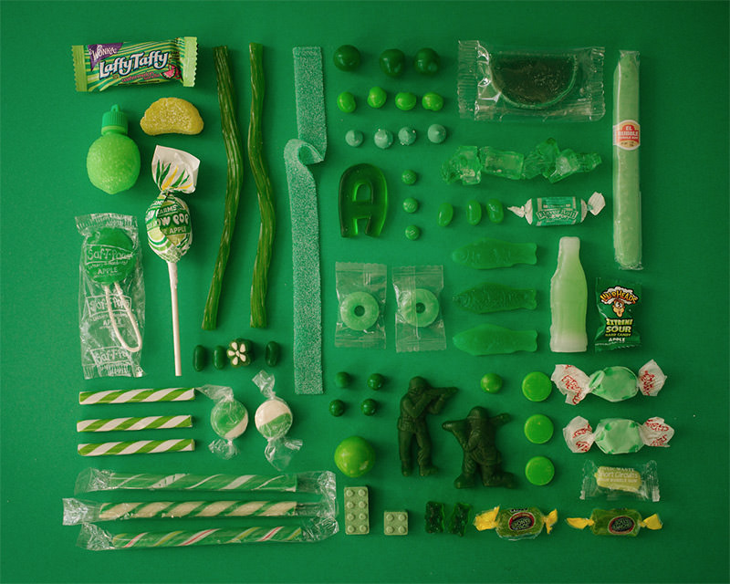 Green Sweets Collage by Emily Blancoe