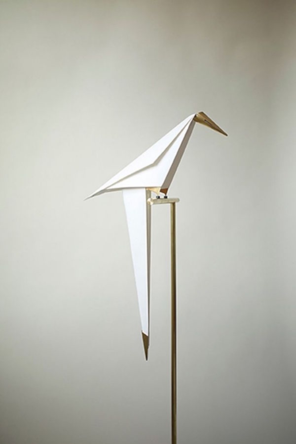 Origami Paper Bird Lamp by Umut Yamac