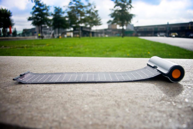 Unrolled Solar Panel by WAACS in Park
