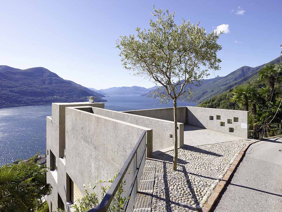 Street Entrance to House in Brissago by Wespi de Meuron Romeo Architects