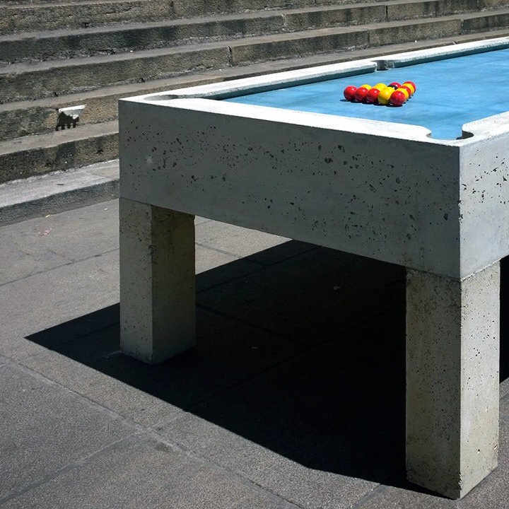 Public Pool Table Billiards Urbain by Gwendal Le Bihan