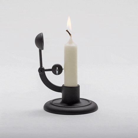 Moment Self-Extinguishing Candlestick by Lars Beller Fjetland