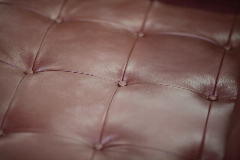 Close-up of the Concrete Leather Texture and Buttons