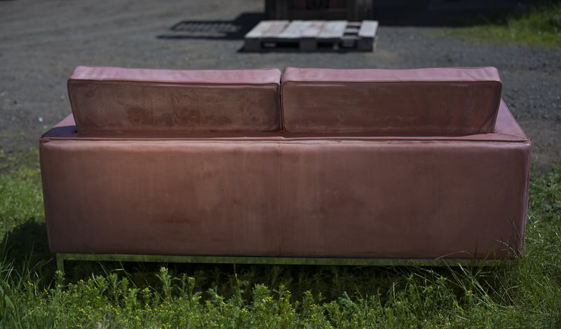 Rear View of the Concrete Sofa by Ewan Allan