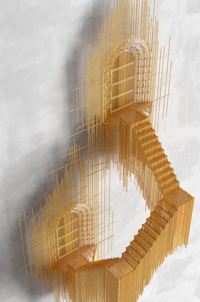 stairs-stick-sculpture-by-david-moreno
