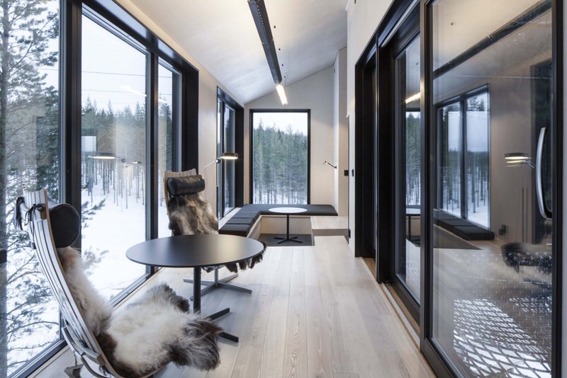 Ash Wood Flooring and Plywood Clad Interior by Snøhetta